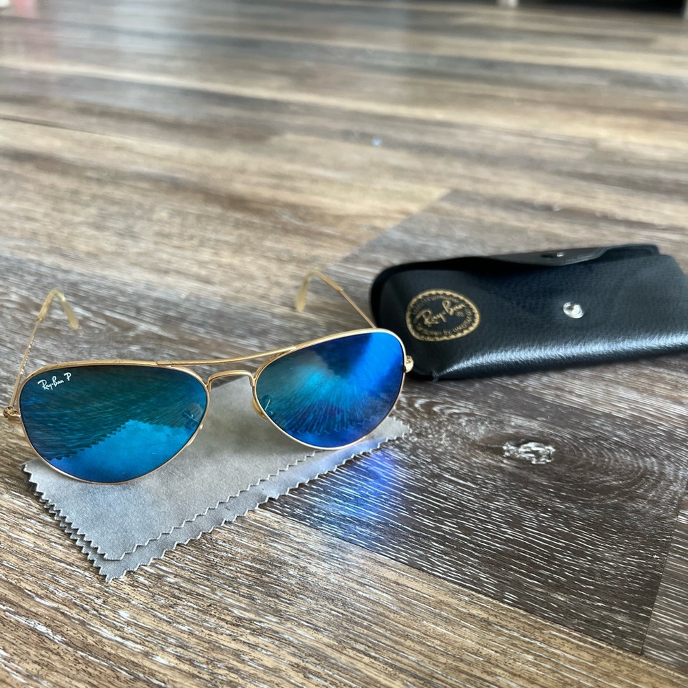 Ray Ban Aviators Polarized Mirror Blue 2016